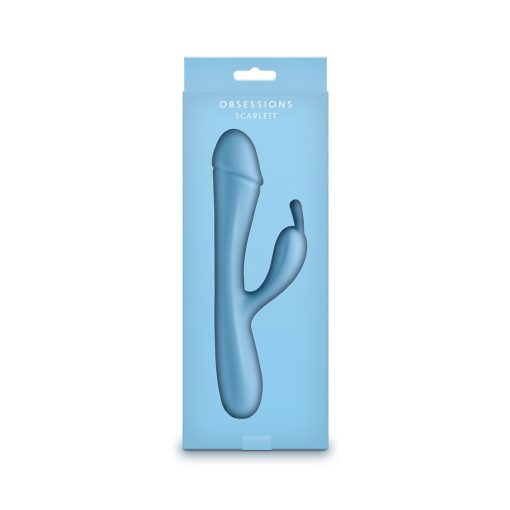 Obsessions Scarlett Heated Silicone Vibrator – Light Blue - Image 4