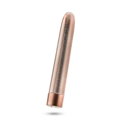 The Collection Lattice Limited Edition Rechargeable 7 In. Vibrator Rose Gold - Image 3