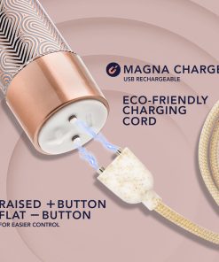 The Collection Lattice Limited Edition Rechargeable 7 In. Vibrator Rose Gold