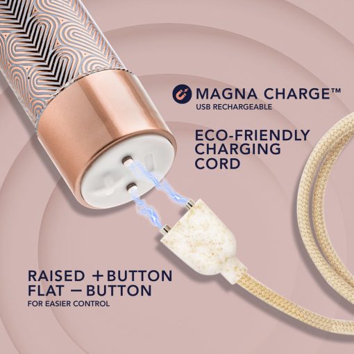 The Collection Lattice Limited Edition Rechargeable 7 In. Vibrator Rose Gold - Image 9