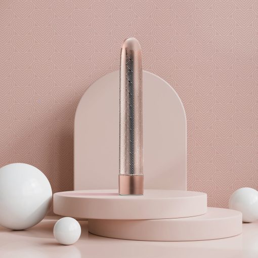 The Collection Lattice Limited Edition Rechargeable 7 In. Vibrator Rose Gold - Image 11