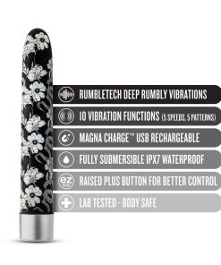 The Collection Eden Limited Edition Rechargeable 7 In. Vibrator Black