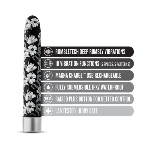 The Collection Eden Limited Edition Rechargeable 7 In. Vibrator Black - Image 6
