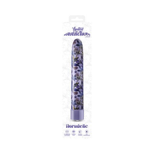 Limited Addiction Floradelic Rechargeable 7 In. Vibrator Purple - Image 12