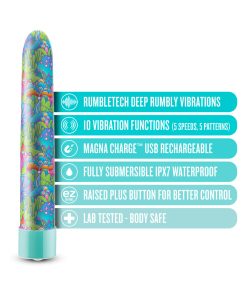 Limited Addiction Utopia Rechargeable 7 In. Vibrator Aqua