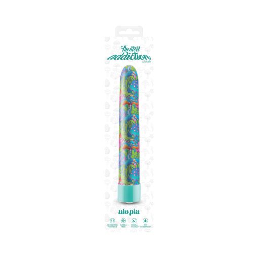 Limited Addiction Utopia Rechargeable 7 In. Vibrator Aqua - Image 12