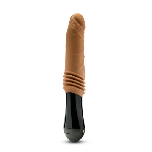 Dr. Skin Silicone Dr. Arthur Thrusting Gyrating Vibrating Dildo Tan - Image 3