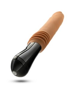Dr. Skin Silicone Dr. Arthur Thrusting Gyrating Vibrating Dildo Tan
