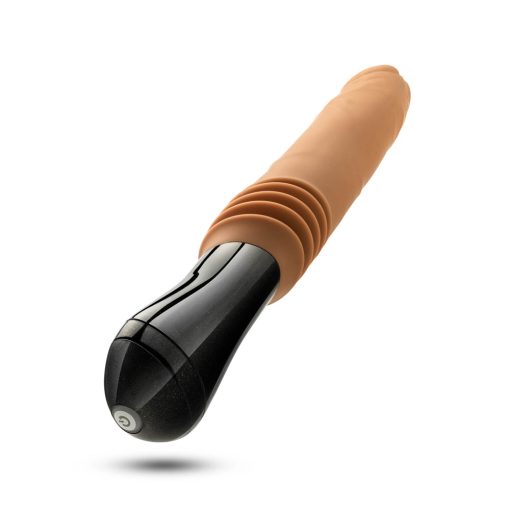 Dr. Skin Silicone Dr. Arthur Thrusting Gyrating Vibrating Dildo Tan - Image 5