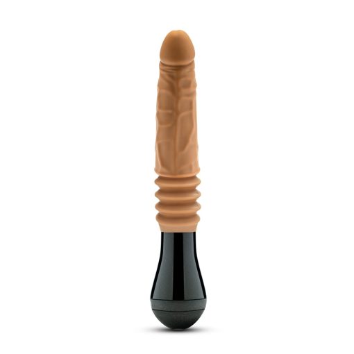 Dr. Skin Silicone Dr. Arthur Thrusting Gyrating Vibrating Dildo Tan - Image 6