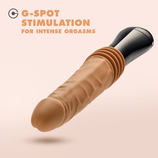 Dr. Skin Silicone Dr. Arthur Thrusting Gyrating Vibrating Dildo Tan - Image 10