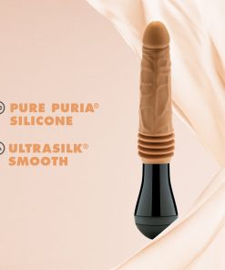 Dr. Skin Silicone Dr. Arthur Thrusting Gyrating Vibrating Dildo Tan
