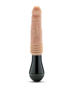 Dr. Skin Silicone Dr. Knight Thrusting Gyrating Vibrating Dildo Beige