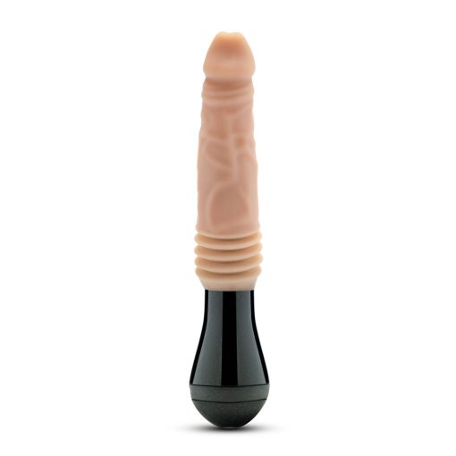 Dr. Skin Silicone Dr. Knight Thrusting Gyrating Vibrating Dildo Beige - Image 2