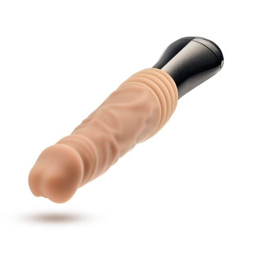 Dr. Skin Silicone Dr. Knight Thrusting Gyrating Vibrating Dildo Beige - Image 4