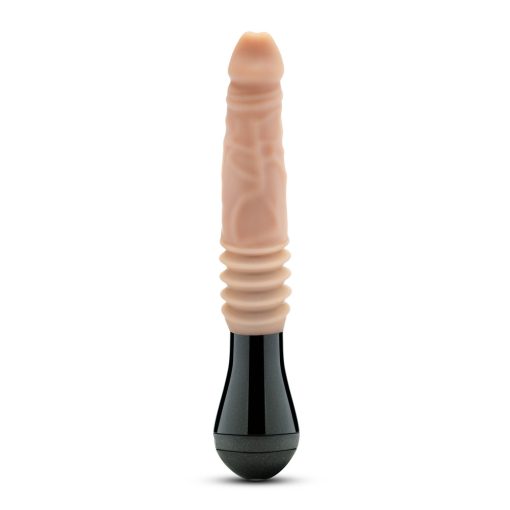 Dr. Skin Silicone Dr. Knight Thrusting Gyrating Vibrating Dildo Beige - Image 6
