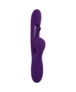 Playboy The Thrill – Dual Stim Flapper Rabbit Vibrator (Acai, Rechargeable)