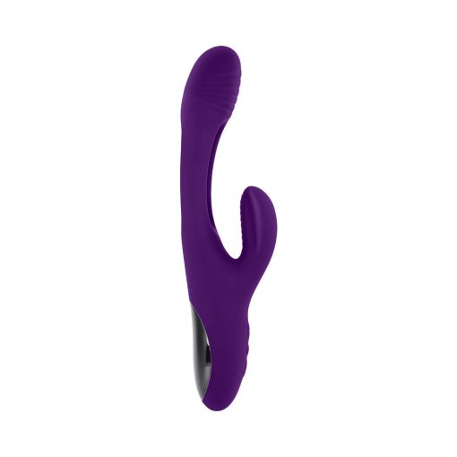Playboy The Thrill – Dual Stim Flapper Rabbit Vibrator (Acai, Rechargeable) - Image 3