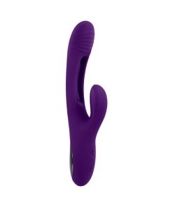 Playboy The Thrill – Dual Stim Flapper Rabbit Vibrator (Acai, Rechargeable)