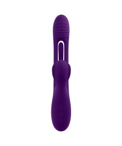 Playboy The Thrill – Dual Stim Flapper Rabbit Vibrator (Acai, Rechargeable)