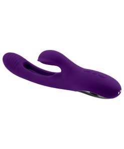 Playboy The Thrill – Dual Stim Flapper Rabbit Vibrator (Acai, Rechargeable)