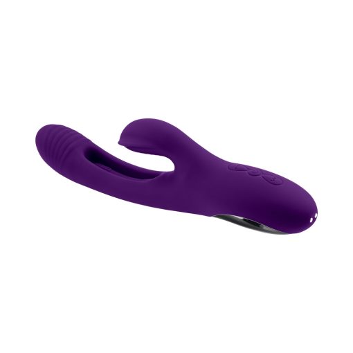Playboy The Thrill – Dual Stim Flapper Rabbit Vibrator (Acai, Rechargeable) - Image 8