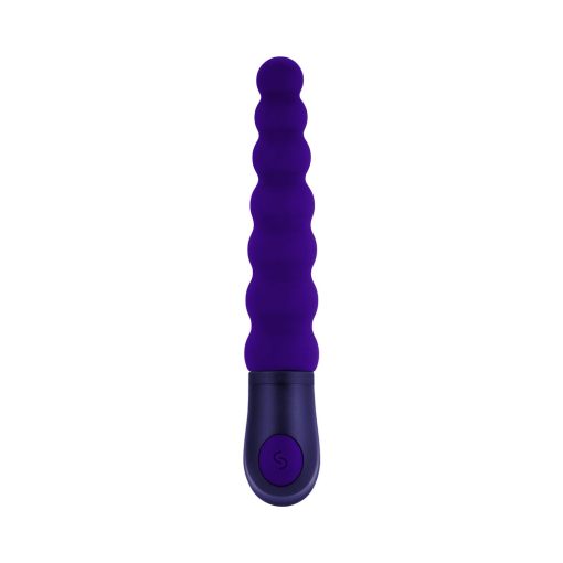 Selopa Beaded Beauty Silicone Vibrator Purple - Image 2