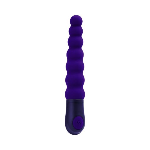 Selopa Beaded Beauty Silicone Vibrator Purple - Image 5