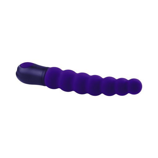 Selopa Beaded Beauty Silicone Vibrator Purple - Image 6