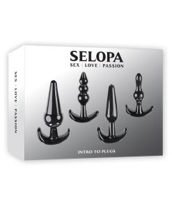 Selopa Intro To Plugs 4-Piece Anal Plug Set Black