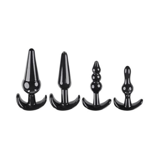 Selopa Intro To Plugs 4-Piece Anal Plug Set Black - Image 2