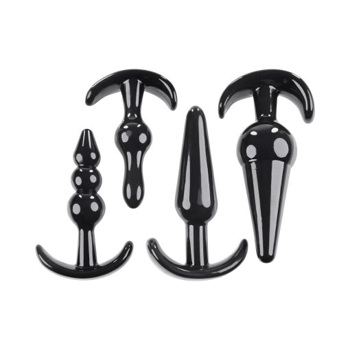 Selopa Intro To Plugs 4-Piece Anal Plug Set Black - Image 3