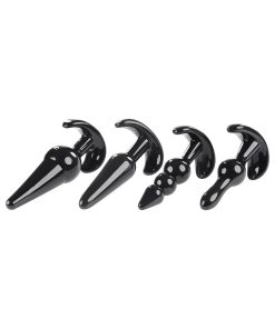 Selopa Intro To Plugs 4-Piece Anal Plug Set Black