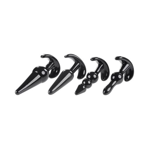 Selopa Intro To Plugs 4-Piece Anal Plug Set Black - Image 4