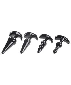 Selopa Intro To Plugs 4-Piece Anal Plug Set Black