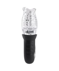 Zero Tolerance Cyclone Rechargeable Vibrating Spinning Stroker Black Clear