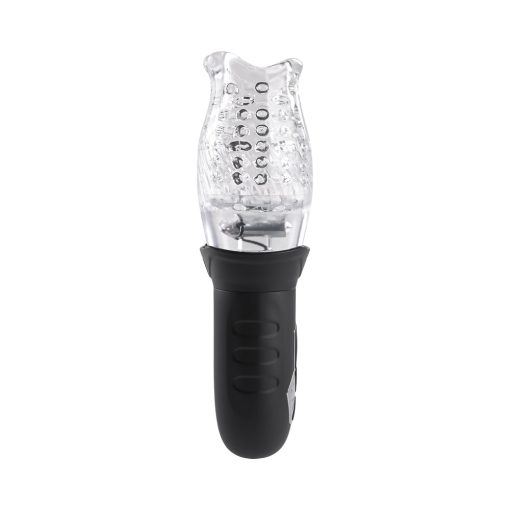 Zero Tolerance Cyclone Rechargeable Vibrating Spinning Stroker Black Clear - Image 3