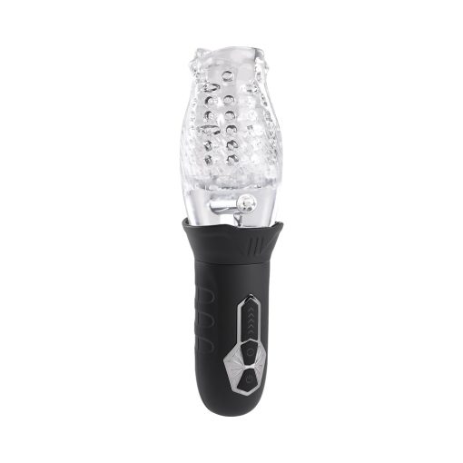 Zero Tolerance Cyclone Rechargeable Vibrating Spinning Stroker Black Clear - Image 4