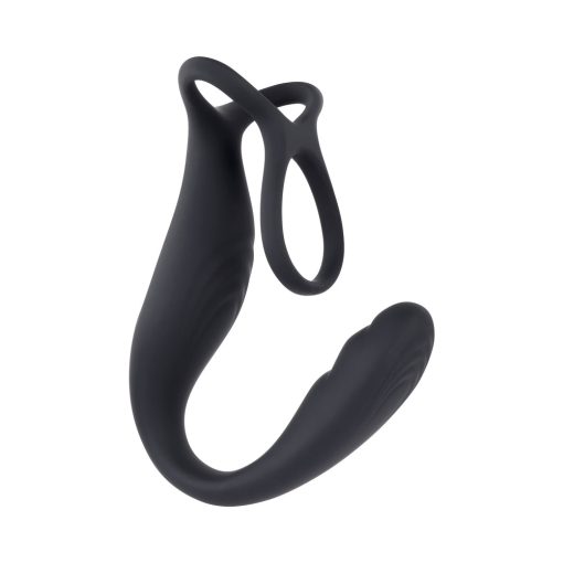 Gender X The Wrangler Rechargeable Silicone Vibrating C-Ring With Remote Black - Image 2