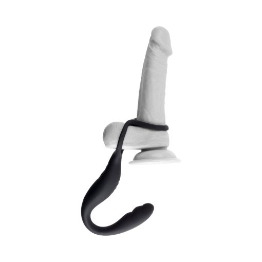 Gender X The Wrangler Rechargeable Silicone Vibrating C-Ring With Remote Black - Image 8