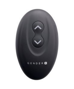 Gender X The Wrangler Rechargeable Silicone Vibrating C-Ring With Remote Black