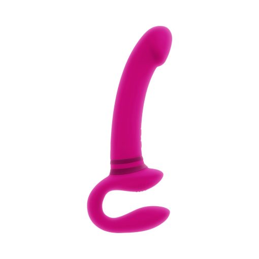 Gender X Sharing Is Caring Rechargeable Silicone Dual-Ended Vibrator Pink - Image 2