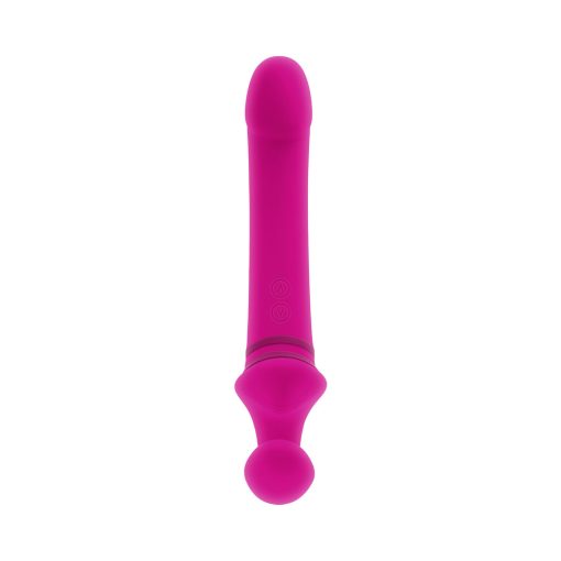Gender X Sharing Is Caring Rechargeable Silicone Dual-Ended Vibrator Pink - Image 4