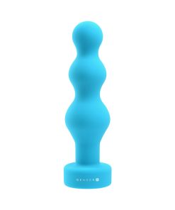 Gender X Plugged Up Rechargeable Silicone Vibrating Beaded Plug Teal