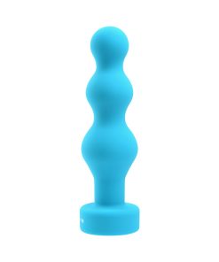 Gender X Plugged Up Rechargeable Silicone Vibrating Beaded Plug Teal