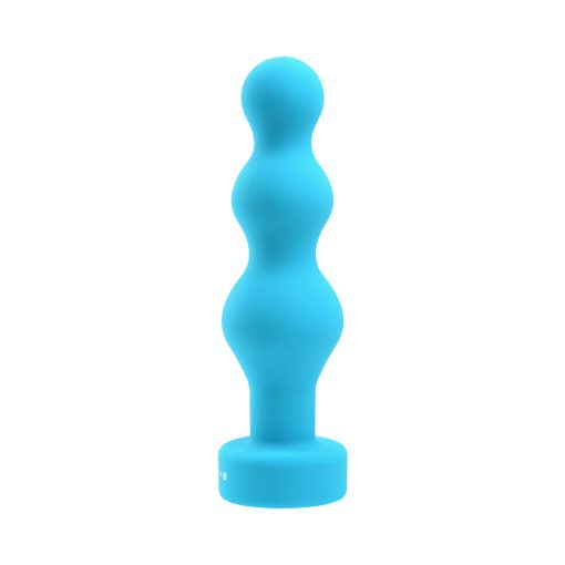 Gender X Plugged Up Rechargeable Silicone Vibrating Beaded Plug Teal - Image 3