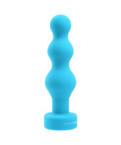 Gender X Plugged Up Rechargeable Silicone Vibrating Beaded Plug Teal