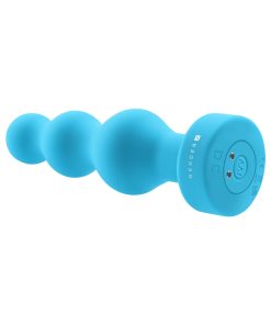 Gender X Plugged Up Rechargeable Silicone Vibrating Beaded Plug Teal