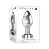 Gender X Rockin' Metal Plug Xl Rechargeable Vibrating Anal Plug Aluminum Silver