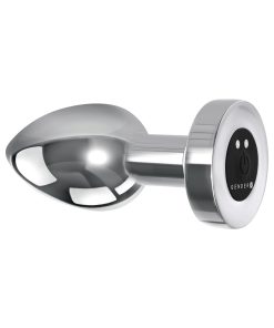 Gender X Rockin' Metal Plug Xl Rechargeable Vibrating Anal Plug Aluminum Silver